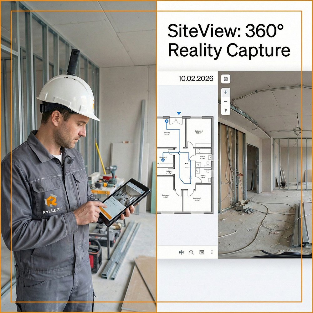 RyllBau – SiteView 360° Baudokumentation auf der Baustelle