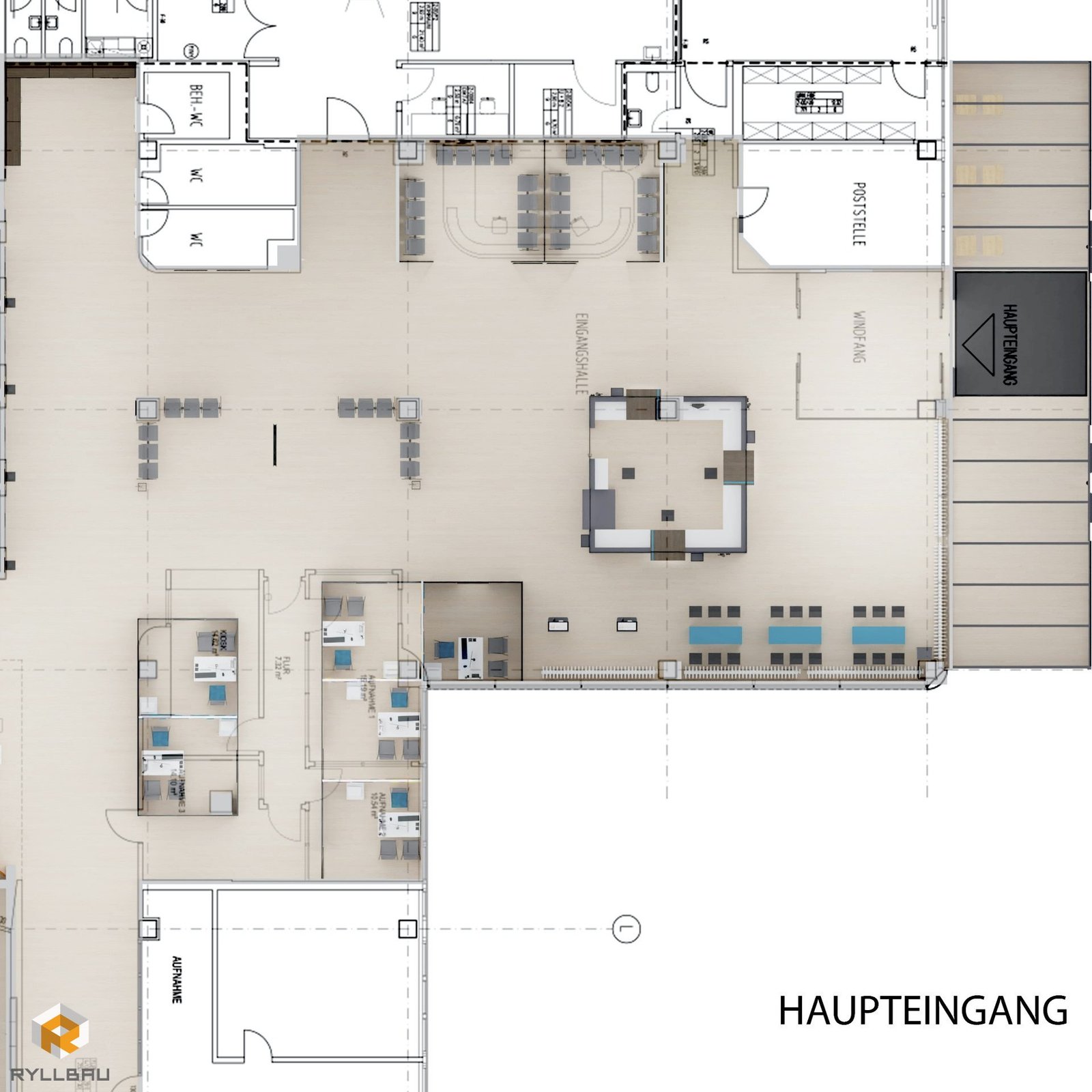 3D-Planung Empfangsbereich 1