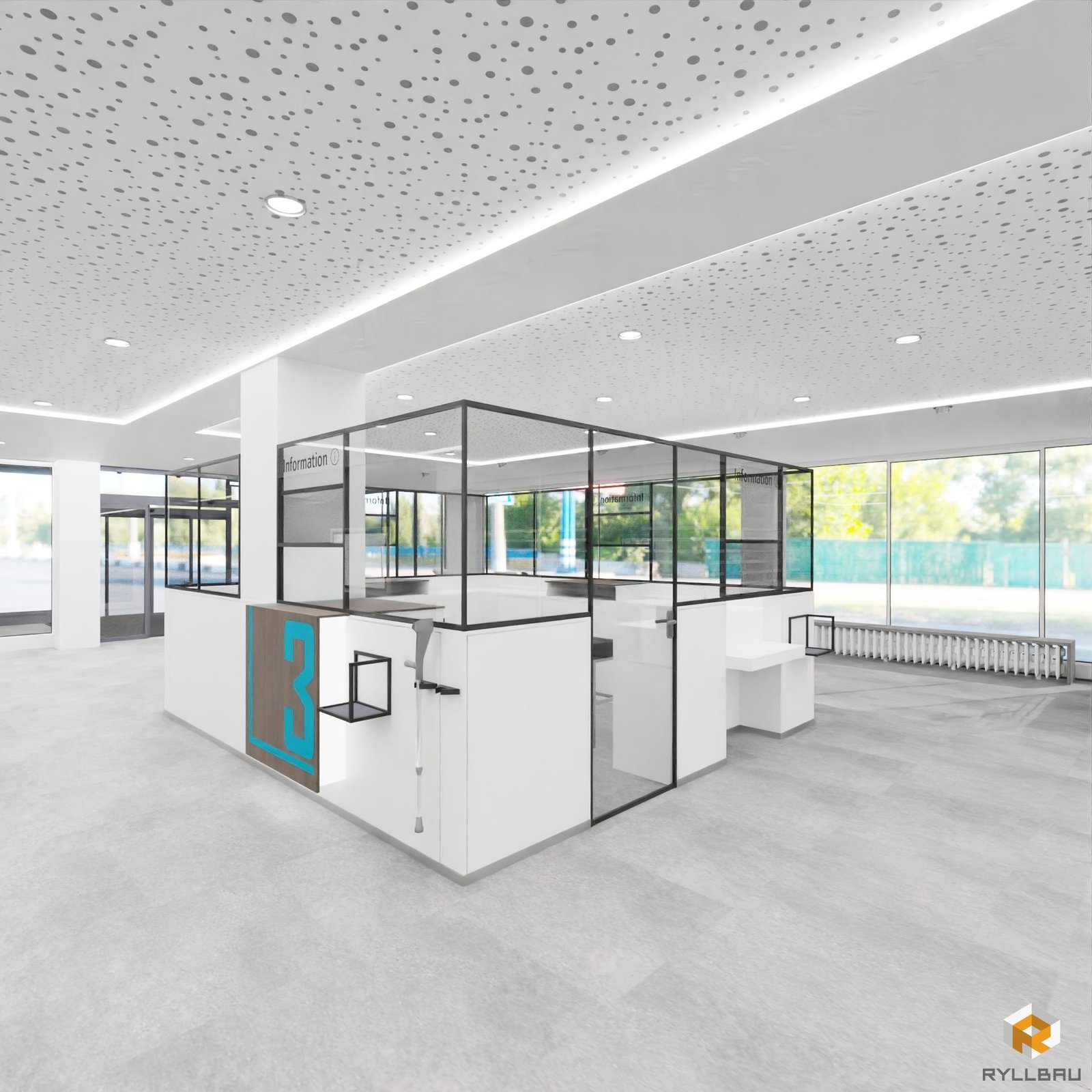 3D-Planung Empfangsbereich 2